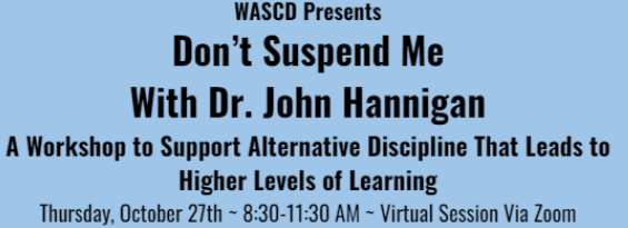 WisconsinTALL's tweet photo. About a month until our "Don't Suspend Me" virtual training with author Dr. John Hannigan.  Get registered for this workshop full of ideas and tools! https://t.co/Dgfv6pbuSV https://t.co/dG4O63U4gp