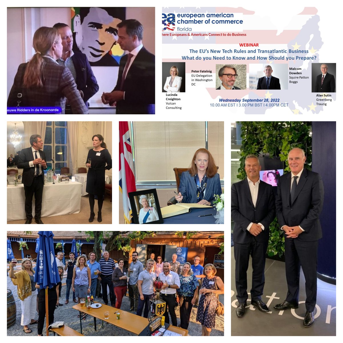 An Exciting Month of September for the EACC Network, EACC is where the Action is! <a href="/alexanderdecroo/">Alexander De Croo 🇧🇪🇪🇺</a> <a href="/LCreighton/">Lucinda Creighton</a> <a href="/PeterFatelnig/">Peter Fatelnig</a> <a href="/GT_Law/">Greenberg Traurig LLP</a> <a href="/AntoineLAON/">Antoine Lefèvre</a> #QueenElizabethII <a href="/ValedeAlmeidaEU/">ValedeAlmeidaEU</a> #stammtisch @eaccny <a href="/EaccFlorida/">EACC Florida</a> <a href="/EaccTexas/">EACC Texas</a> <a href="/EaccParis/">EACC</a> <a href="/EuropeCincy/">EACC Cincinnati</a> <a href="/eacccarolinas/">EACC - Carolinas</a>