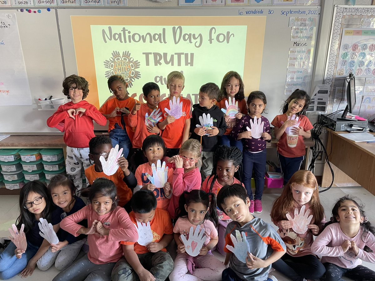 Chaque enfant compte. Every child matters 🧡 <a href="/StGregory01/">St.Gregory</a>