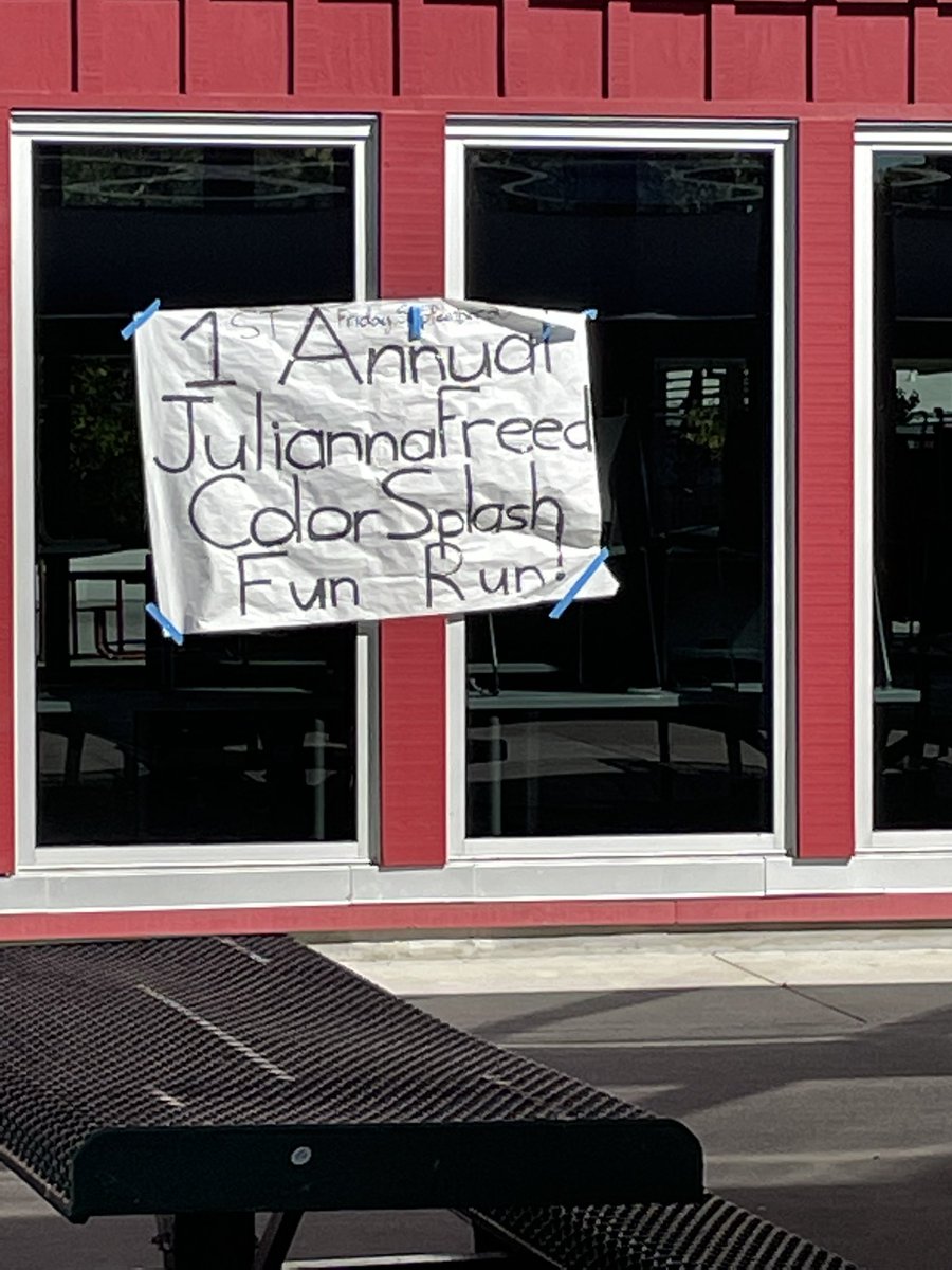 WCsup's tweet image. Awesome color run today @WalnutCreekIS honoring our beloved Ms Freed