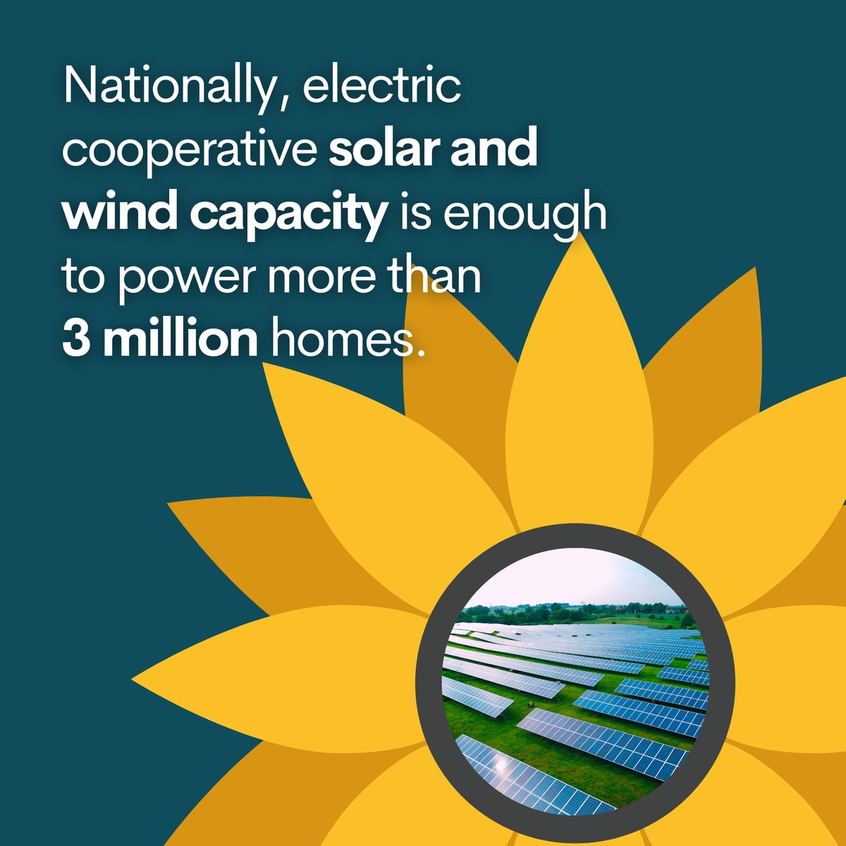 The future is bright! 😎☀️ Across the U.S., electric co-ops are increasing the amount of electricity generated from renewable energy sources. #CoopMonth