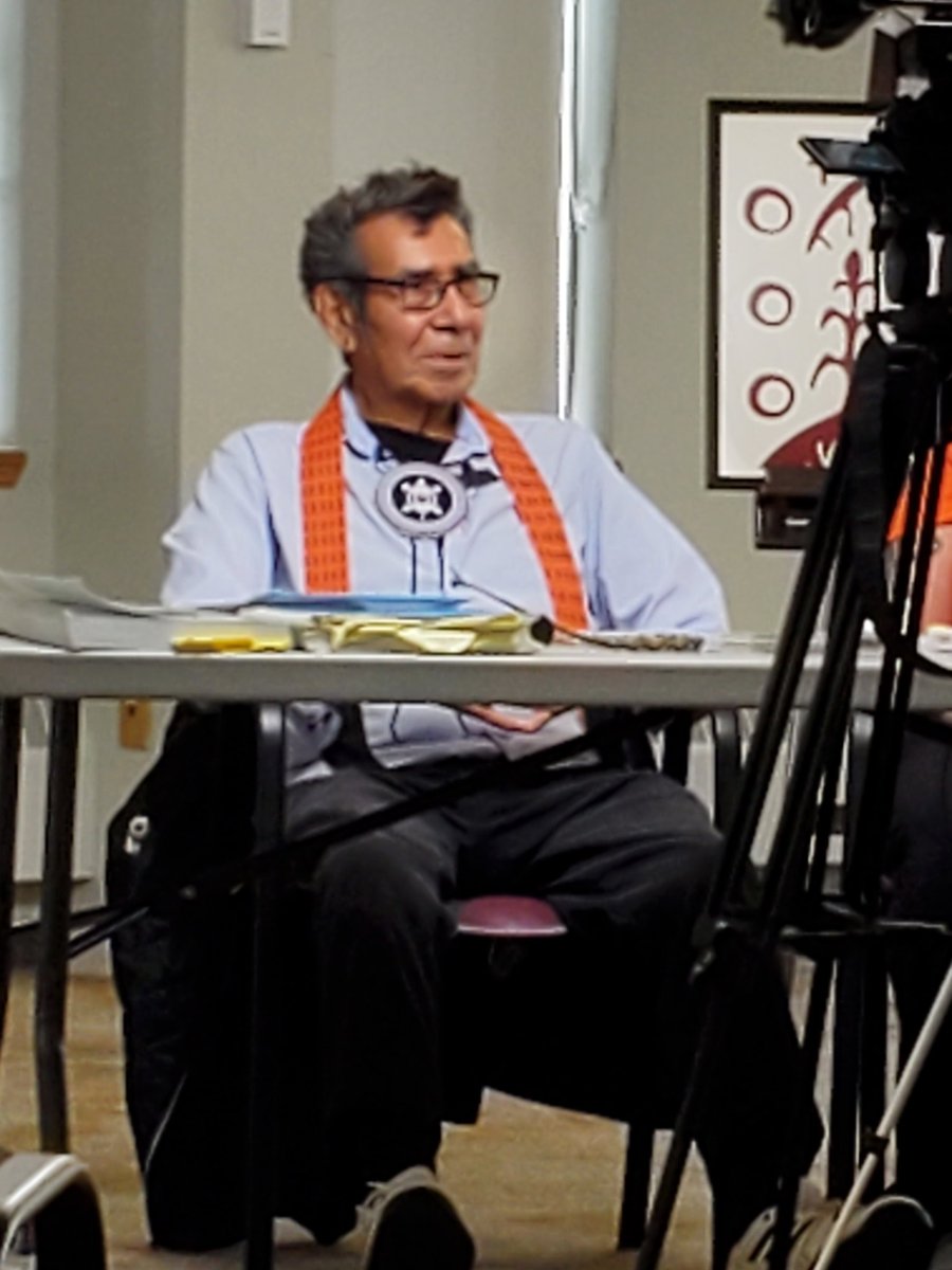 Listened to Geronimo Henry share his experiences as a residential school survivor. 'I want the world to know. I work for justice. The children who are gone don't have a voice. I do.'#EveryChildMatters 🧡  #NDTR2022 #OrangeShirtDay2022 #ReconciliACTION 

▶️ youtu.be/Ws9P9t1gmZE