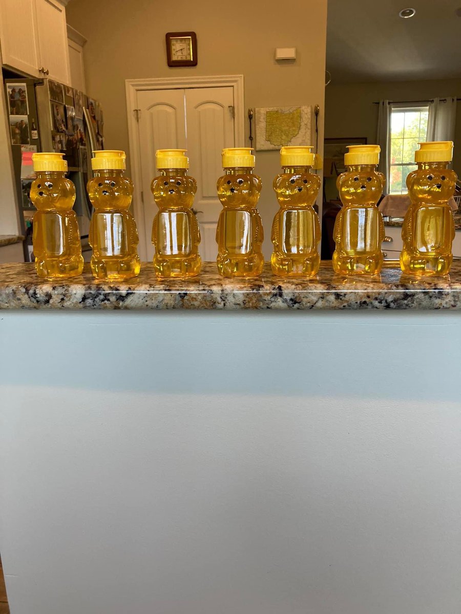 Our first “wyndabee” honey production-140 pounds produced this fall at  our Wyndanwood
Farm.