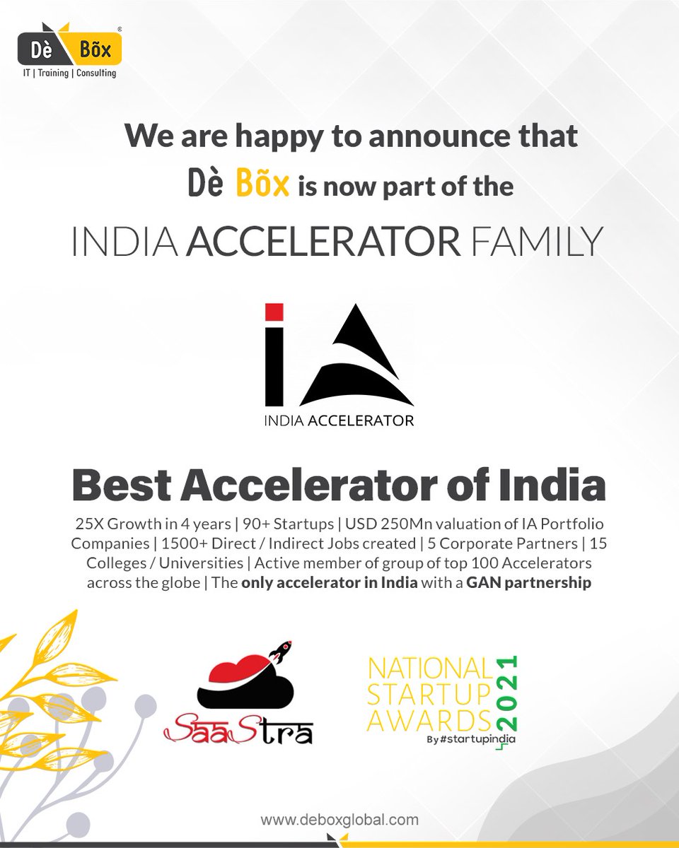 debox_global's tweet photo. We are happy to announce that De Box is now part of the India Accelerator Family.
Let's Grow Together.
Visit us now :https://t.co/8DKhdpLzzh
#IndiaAccelerator #founder #startup #growth #investment #management #tourism #CRM #software #india #DeBoxGlobal https://t.co/euJyEbtalL
