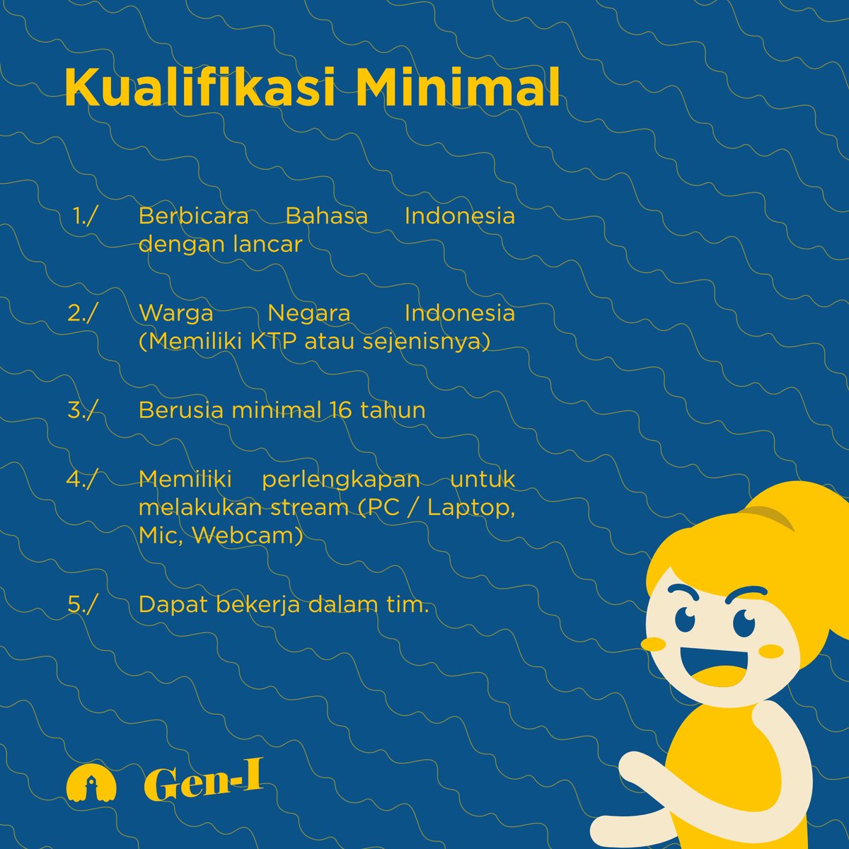 Audisi Gen-1 Lighthouse Live telah dibuka!!!

Pendaftaran audisi akan dibuka hingga tanggal 01 November 2022, 00:00 WIB.
Untuk mengikuti pendaftaran, kalian dapat mengaksesnya di : forms.gle/ES7rcVAFs4sRqg…

Come Set Sail With Us !
#lighthouseliveid #LLVgen1 #setsailentertain