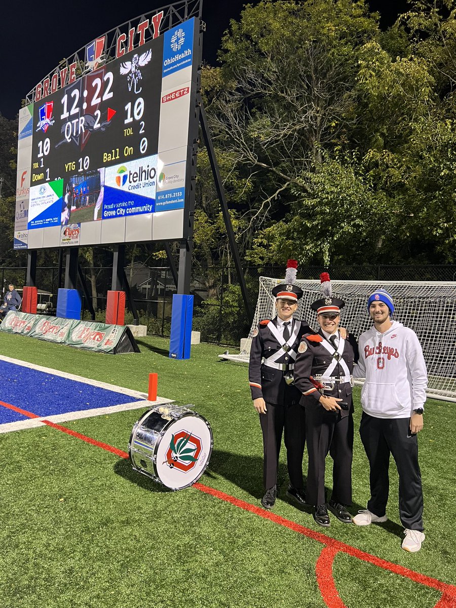 A lot of Buckeyes back Home to play with the band.  <a href="/gchsbands/">Grove City High School Band</a>  <a href="/jacob_boyd_15/">Jacob Boyd</a>