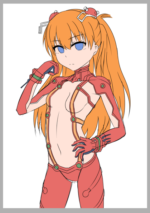 テストスーツアスカ(クールビズ)のラフ 