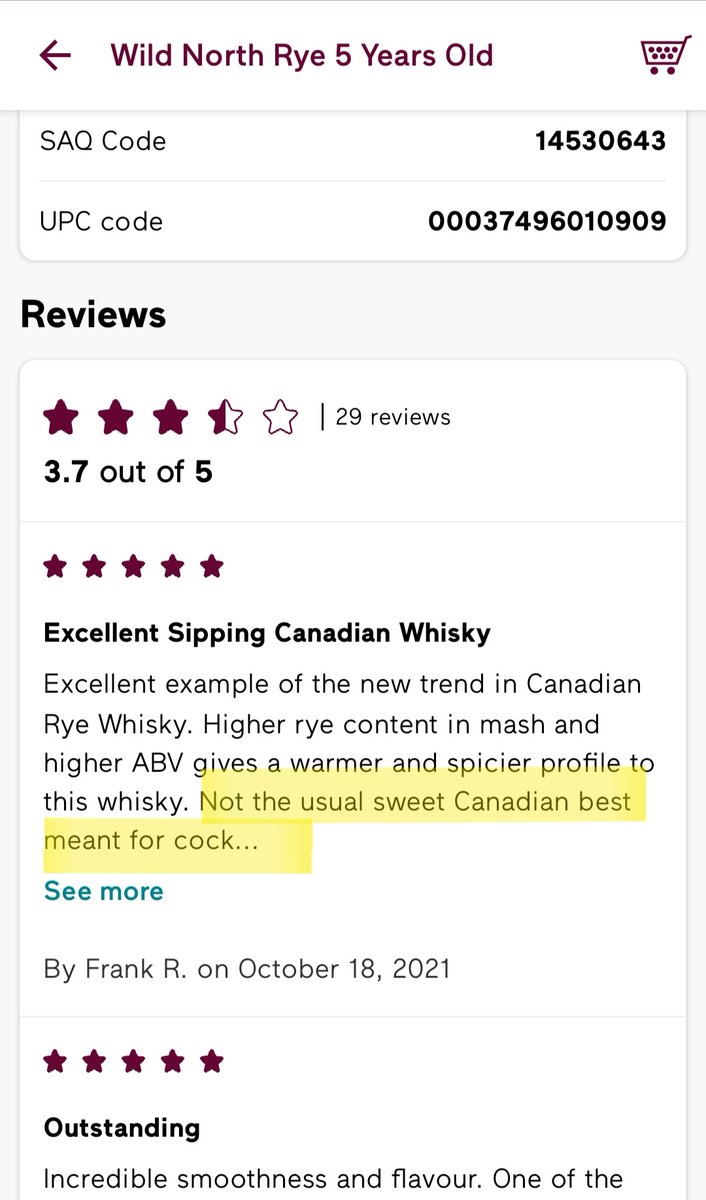 antsmtl's tweet photo. Frank R. was mabye a little too descriptive but I have to agree... #wildnorthwhisky is pretty fantastic! #saq #whisky https://t.co/7vB5UYaRg8