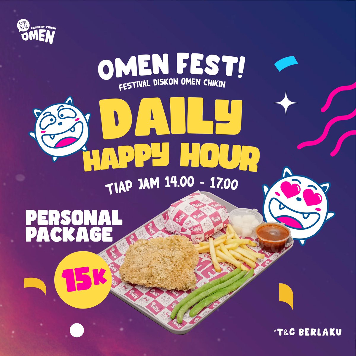 ✨FESTIVAL DISKON OMEN✨

Siap support agar bulan Oktobermu makin meriah bahagia sentosa icikiwir blar blaarr!