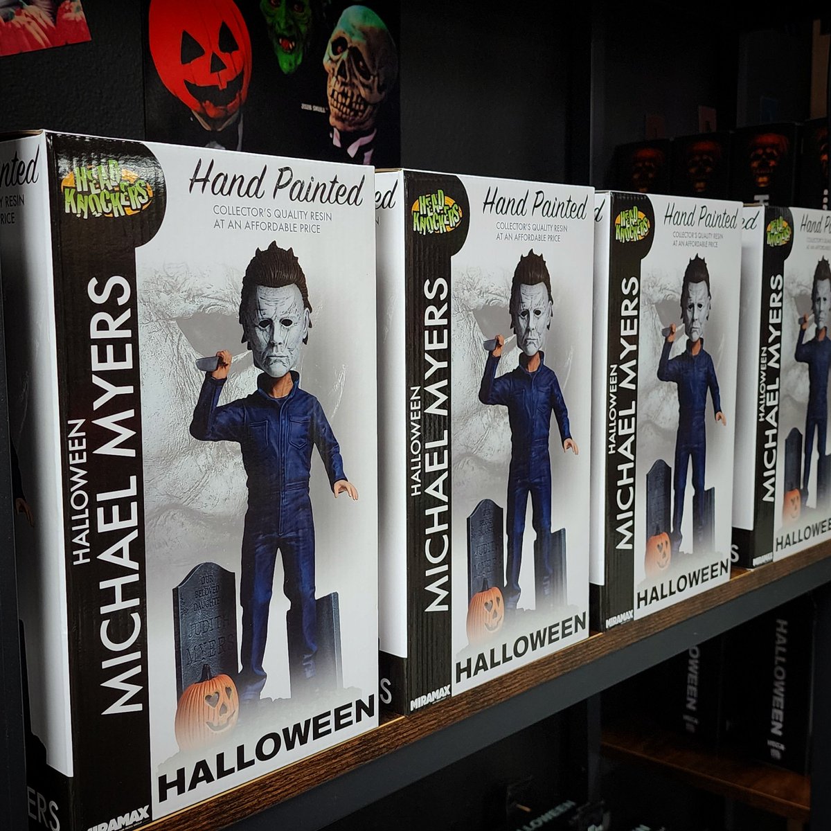 atomic_horror's tweet photo. The hurricane is gone! The power is on!! And Atomic Horror is open for business!!!

We'll be open all weekend from 11-7. Come check out the new stuff! 

#atomichorror #halloween #horror #michaelmyers #orlando https://t.co/Sfsz2t8oHU
