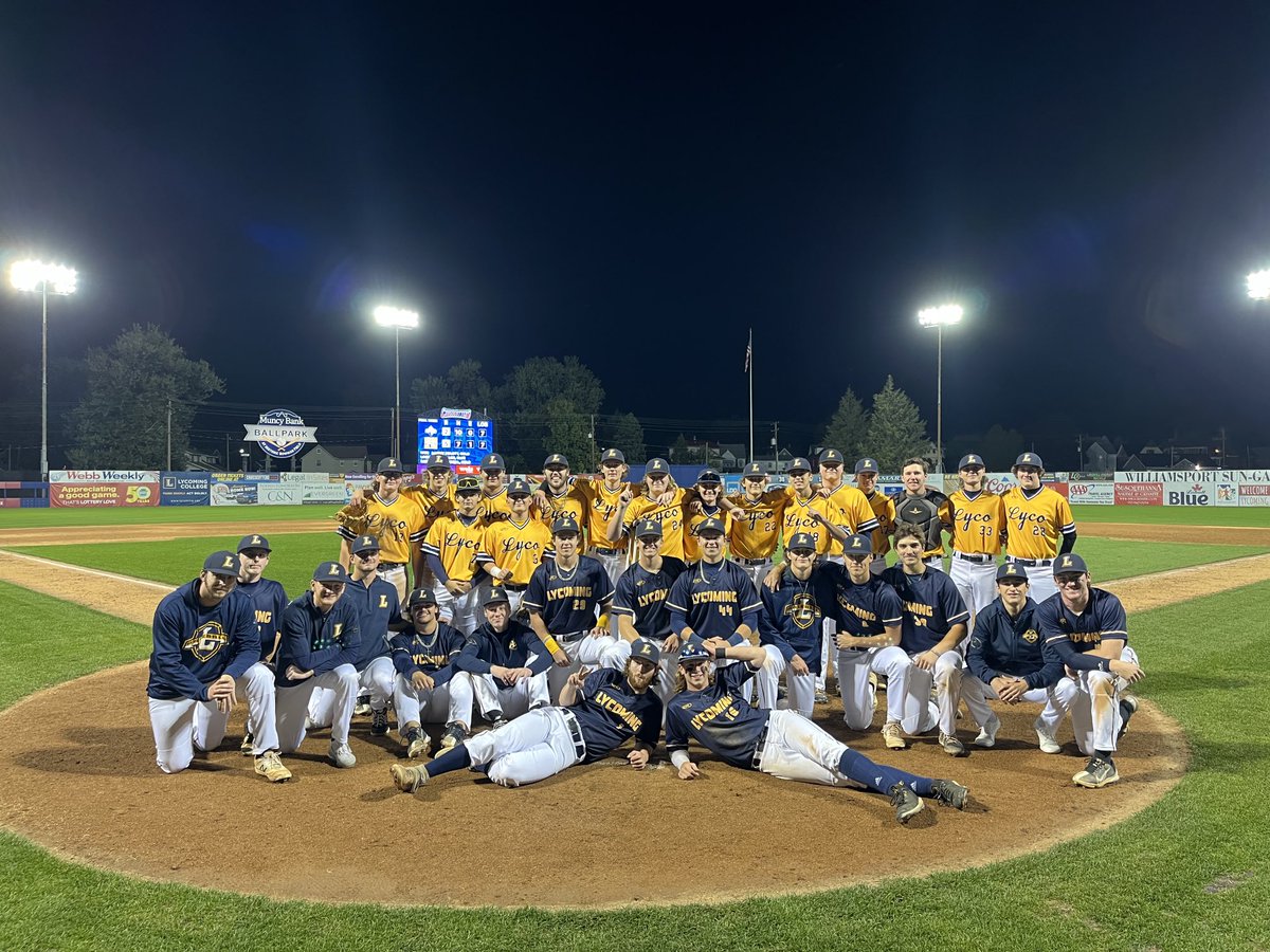 Gold won on the scoreboard, but ⁦<a href="/LycoBaseball/">Lycoming Baseball</a>⁩ got better tonight.  Great effort by the blue squad, both teams played clean baseball…. gritty effort all around #LycoOnThree