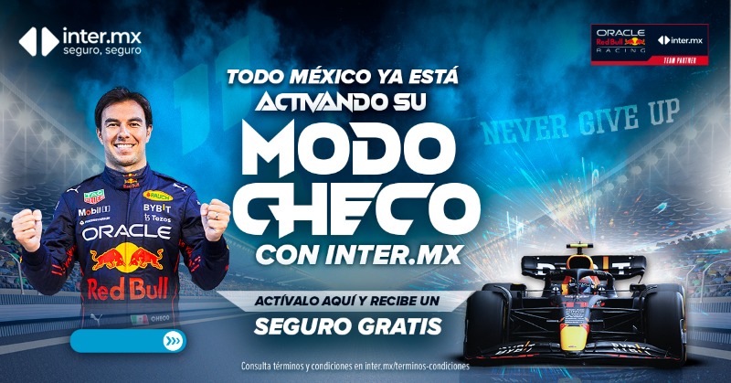 intermx's tweet photo. ¿Qué estás esperando? Activa tu Modo Checo sin costo en https://t.co/TBw9FtxAOW para estar seguro, seguro