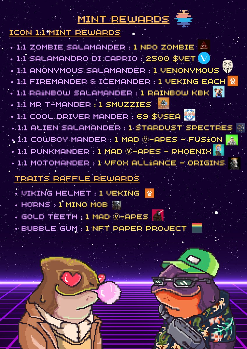 JustSeasick's tweet photo. The Funky @SalamandersNFT Fam is damn stronk!💪

Thank you for the incredible support!🙏🏻🤯 

We are more than grateful and we will keep pushing till mint out! 🙌🔥

And we have still so many cool Icons left 👀🔥🔥🔥

#VeChainHasNFTs #NFTCommmunity #VeFam #AlgoFam #Eth #NFTs #NFT https://t.co/KUGaUFSu6T