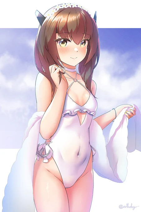 提督、この水着…似合いますか? #艦これ #大鳳 
