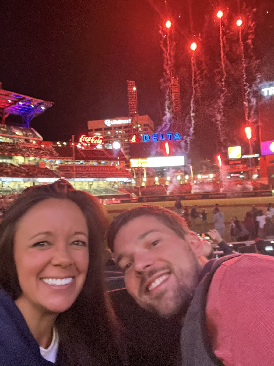 First date night for mom &amp; dad in a few years— such a fun <a href="/Braves/">Atlanta Braves</a> win &amp; much needed after the past 2.5-3 years of opening the pharmacy/Pandemic survival 😮‍💨😴😥💙💙💙💙💙
