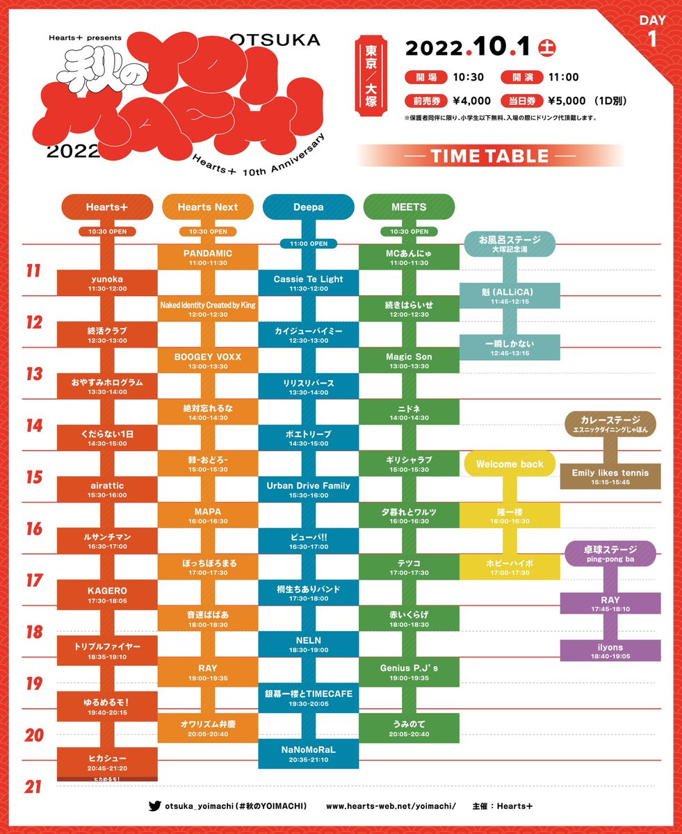 UrbanDrive_F's tweet photo. #秋のYOIMACHI 本日です！ 我々Urban Drive Familyの出番は15:30からDeepaにて！ez do dan子は14:00からHearts Nextにて行われる絶対忘れるなさんのライブにもお邪魔させていただきますのでそちらも是非！みなさま楽しみましょう〜🥳 https://t.co/VI2fOaow85