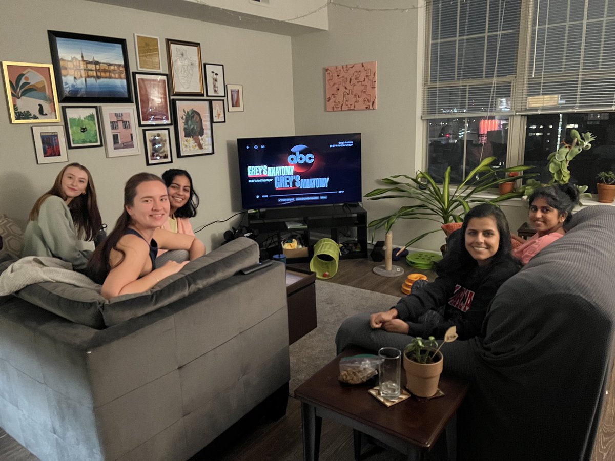 post-ERAS celebratory viewing of S1E1 of Grey’s Anatomy with the other <a href="/UMmedschool/">University of Maryland School of Medicine</a> surgery applicants!!! still can’t believe this is gonna be us next year 🥹 <a href="/GreysABC/">Grey's Anatomy</a>