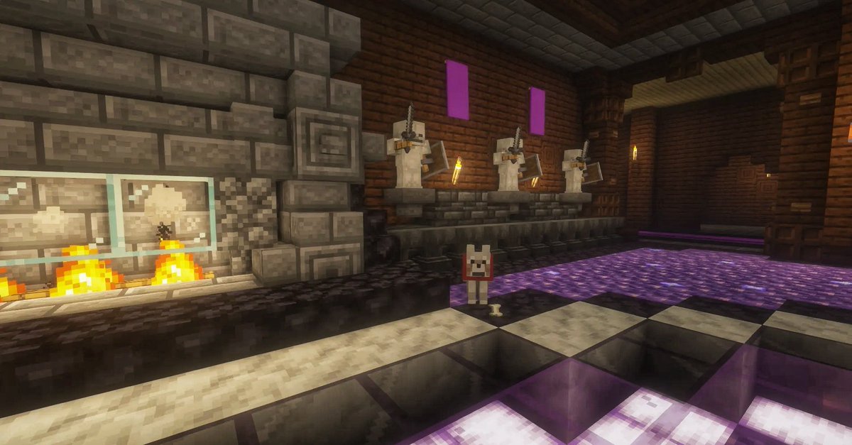 BattyBriefs's tweet photo. Renovating a woodland mansion in #Minecraft.

Going to make the ceiling look like the atrology observatory in Dark Crystal, hopefully.

Using the new waterlogged skulk mechanics to make the sun portion of the floor design light up when you walk on it.

#gamer #streamer #twitch https://t.co/Ur5HKe8neH