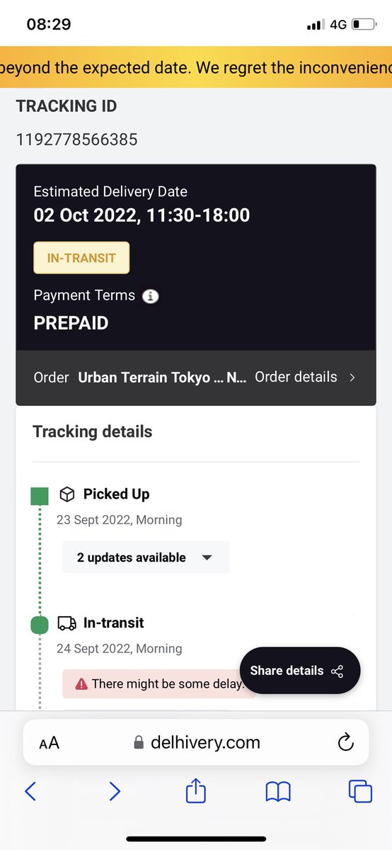 Ullahkhan34's tweet photo. @delhivery @DelhiveryLtd unnecessary delay in delivery of shipment. Stuck in Gurugram from 23rd Sep 2022. This is not expected by @delhivery https://t.co/FQhIU7Km2P