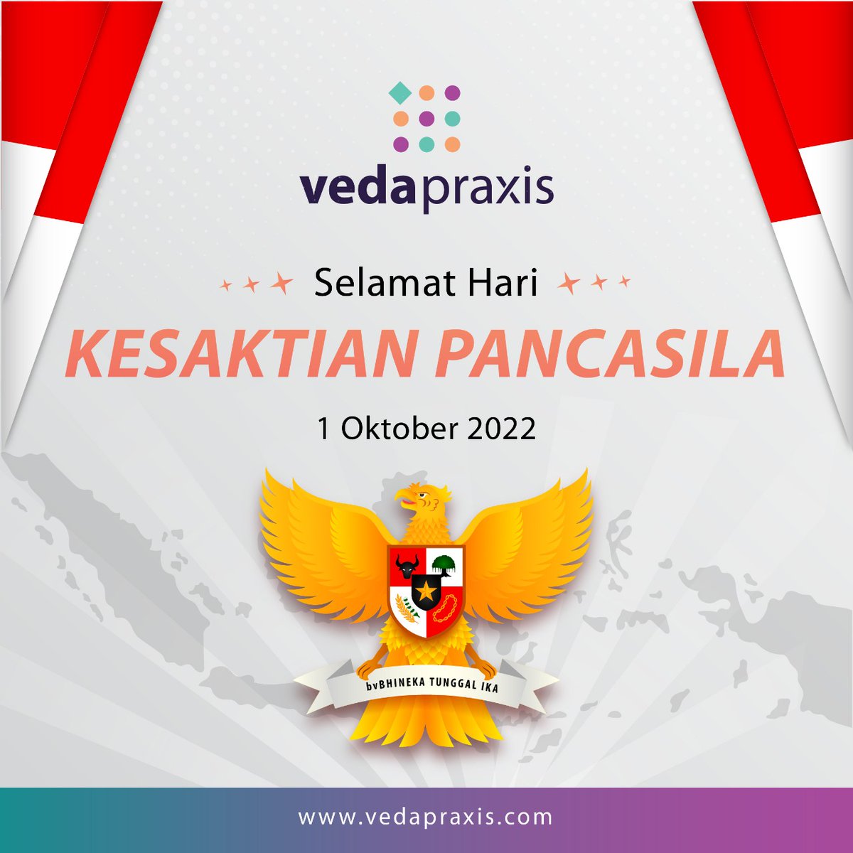 Veda_Praxis's tweet photo. Happy Pancasila Sanctity Day! Let's contribute more for Indonesia!

#vedapraxis #beingrelevantandleadingwithempathy #harikesaktianpancasila https://t.co/mPrngpd4rA