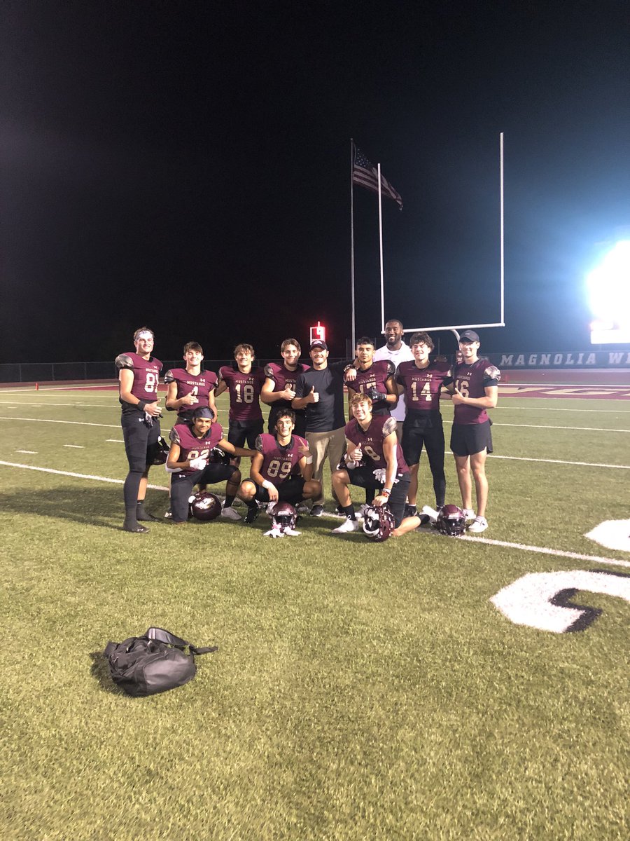 That’s a 12-7 MUSTANG DUB!!! What a game to be apart of. Time to get back to work in the morning! #GUnit #MustangNation <a href="/Matt_Stepp817/">Matt Stepp</a>
