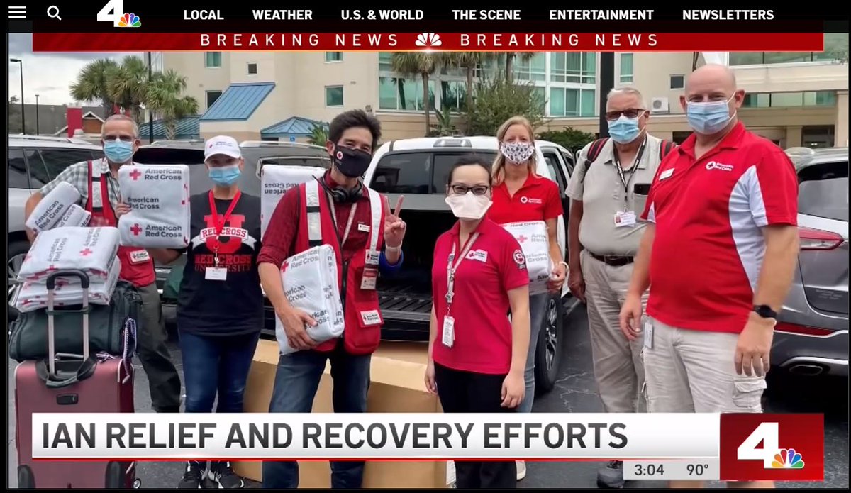 RedCrossLA's tweet photo. . @NBCLA stopped by LA HQ to talk to CEO Joanne Nowlin about Hurricane Ian. Hundreds of volunteers including John and Ywiei(center) from LA are on the ground. We need more help - https://t.co/JI6YmInZky See the interview https://t.co/XM9EQ7XdW1 https://t.co/0jrUxVFo9R