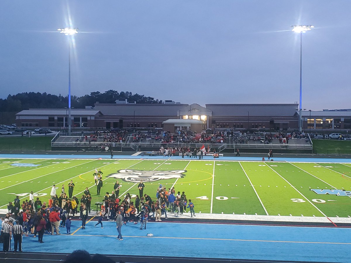 Taking in Friday night lights for the first time in 3 years today at brand new wilkes-barre area taking on Crestwood
