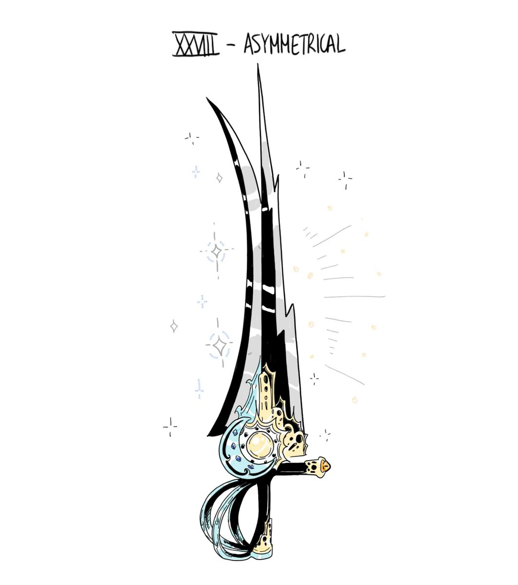 27. Pattern - 28. Asymmetrical 
#swordtember2022 #swordtember 