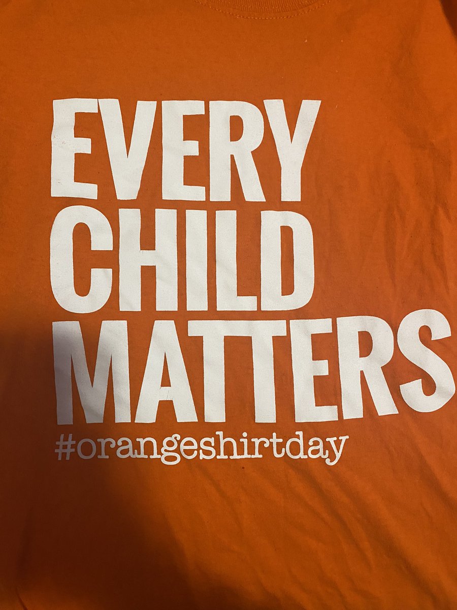 Today is the National Day for Truth and Reconciliation, let’s take time to honour Indigenous children and communities &amp; educate ourselves and reflect on the horrors of residential schools, not just today but all year  #EveryChildMatters #TruthAndReconciliation #OrangeShirtDay 🧡