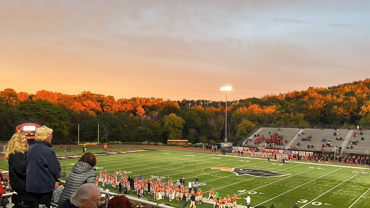 Feels very strange being at a high school football game as a “fan.”