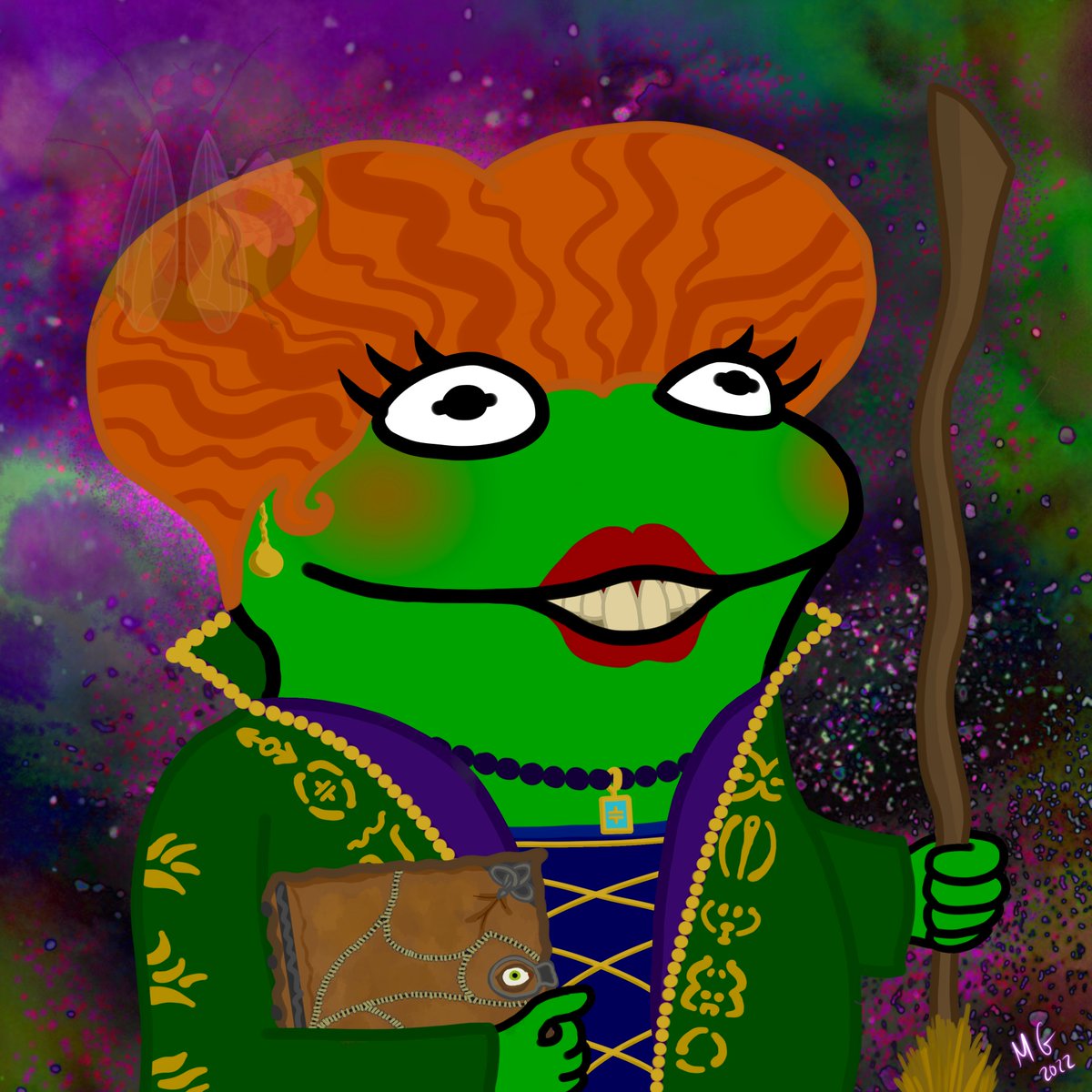 THETAFROGS's tweet photo. This frog will surely put a spell on you, but don't worry, it's just a bunch of 🕸️hocus croakus🕸️.. 👀🐸join us in the Theta Frogs discord, this spooky evening at 9PM EST for a special showing of Hocus Pocus 2!
@ThetaDrop 🎃
#NFT #NFTs #NFTCommunity #NFTCollectors #NFTartists https://t.co/1Dam6fg8hz