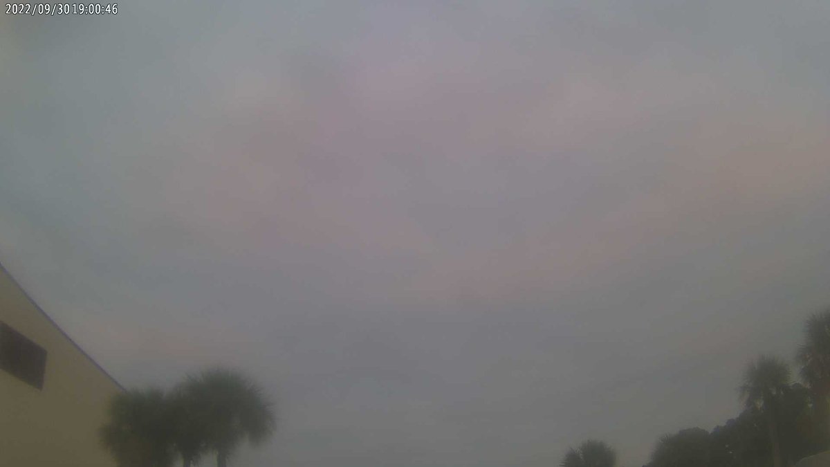 Buddy Taylor Middle School at sunset and it's 72 F.