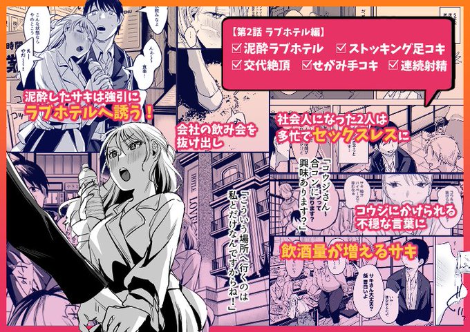 二人は今日もセックスをする(2/3)
■ラブホテル編
https://t.co/0fPtUVHfso 