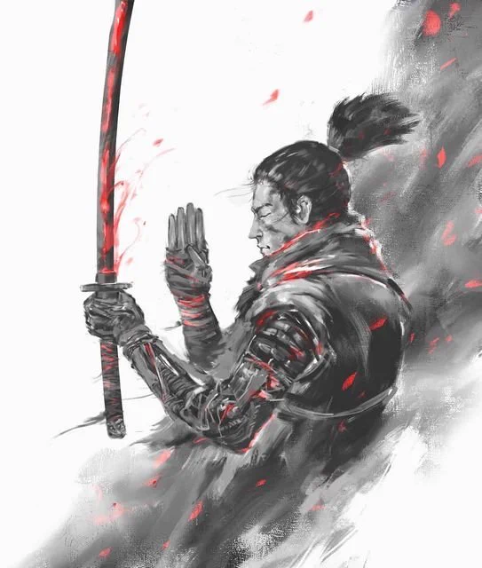 2019, I did some Sekiro pieces. I couldn't get through even 10 for that year and it never really clicked. I really want to do Sekiro justice for Ill def get into more art for the game 