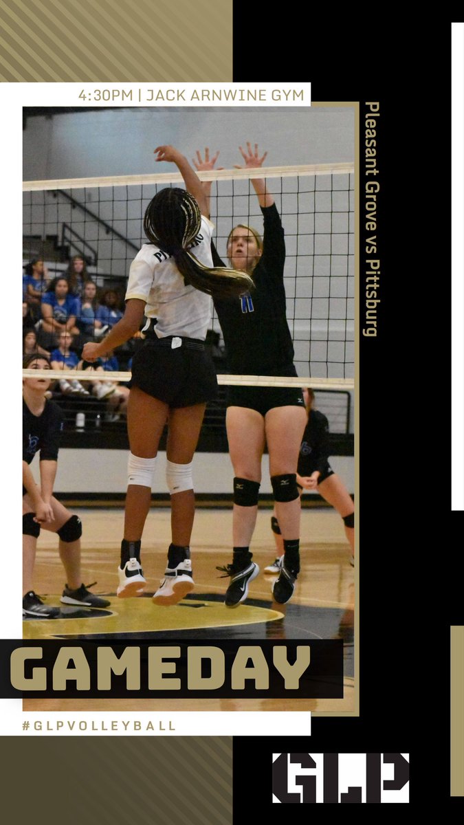 PittLadyPirates's tweet photo. It's Gameday!! GLP Volleyball will be playing against Pleasant Grove!! Varsity will start us off at 4:30pm with JV Gold to follow. Come out and support these ladies as they travel their road to playoffs!! https://t.co/tGN5woenxu