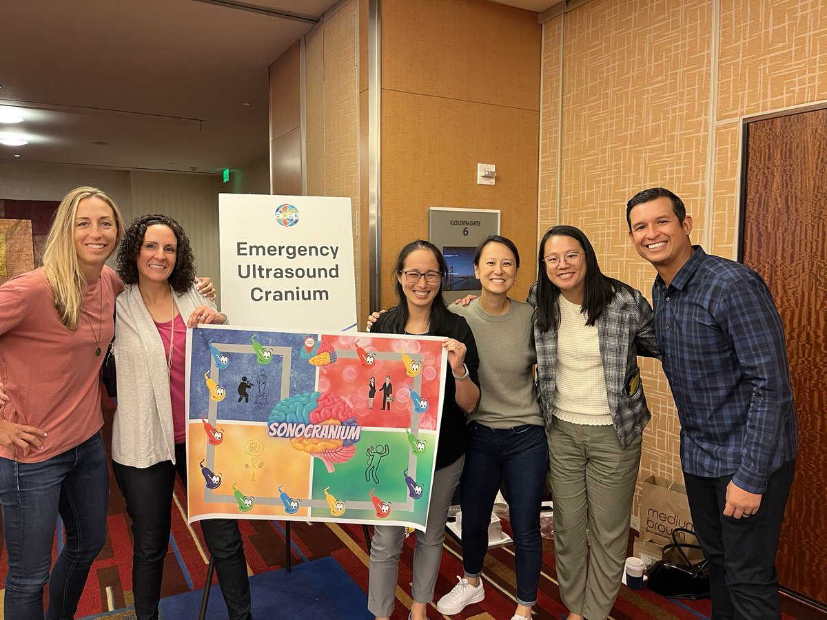 ACEP EUS Fellowship Subcommittee getting our SonoCranium on!  Fellows come have some fun! #ACEP22 #ACEPSonoCranium