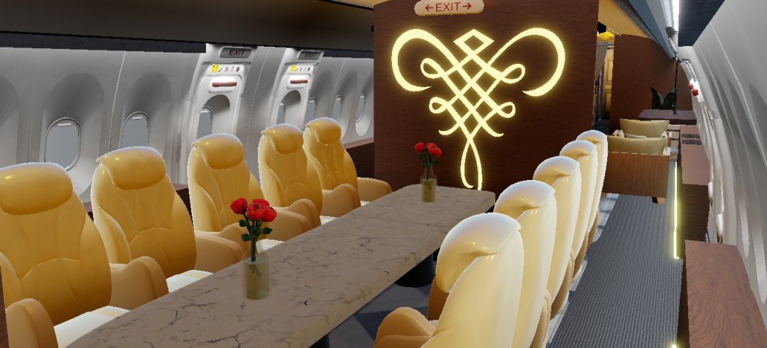 sj_roblox's tweet photo. Top-notch service and luxurious experience you can ever imagine are waiting. 💎
Get all of this permanently for only 300 robux! 🤑🛋️

#SJRblxFlyers #RobloxDev #roaviation #sriwijayaair https://t.co/bcrqoyfMQu