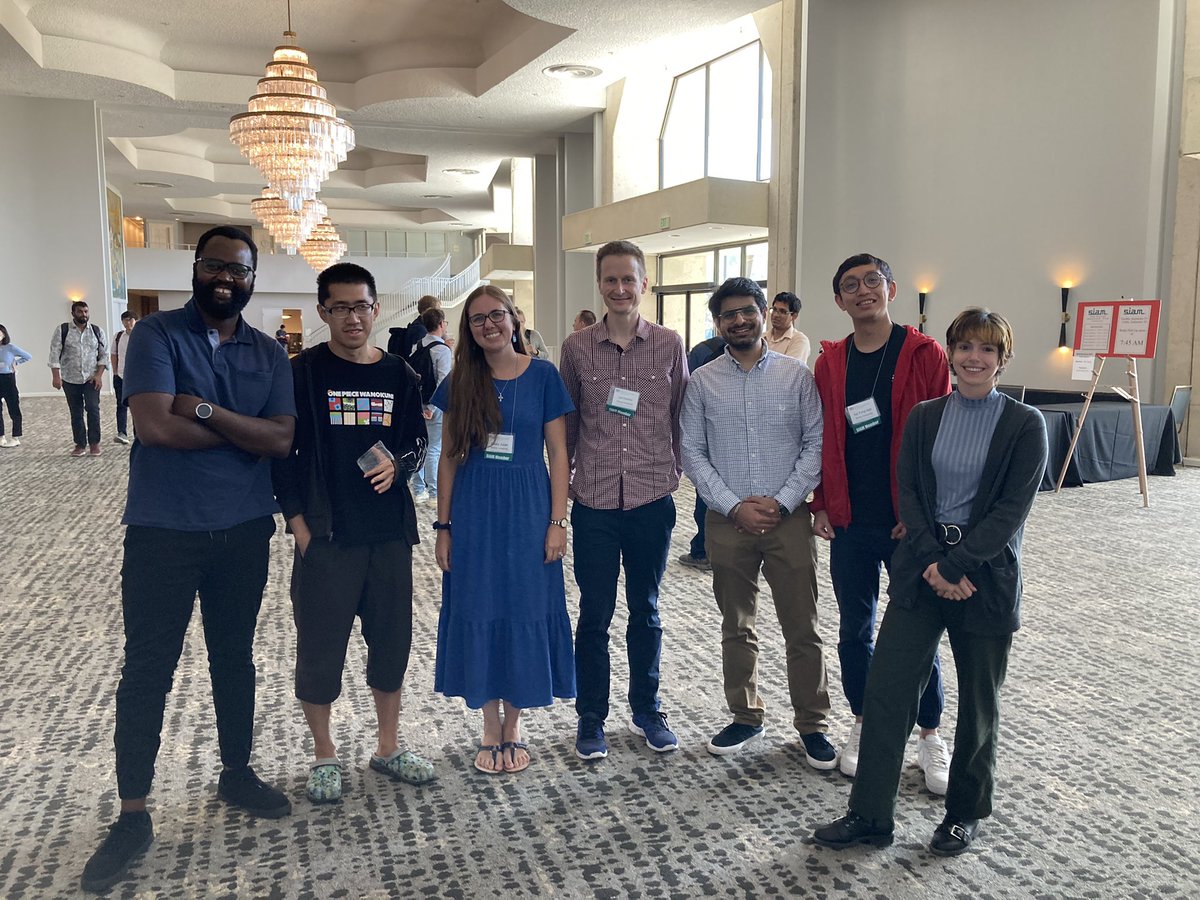 Proud of my group for giving great talks at #SIAMMDS22