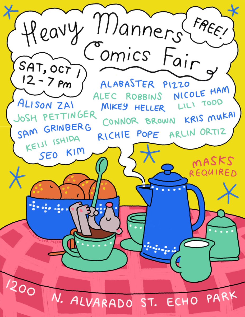 This is TOMORROW! WOOOWW! A comics fair in Los Angeles?? Sign me up big boy! 