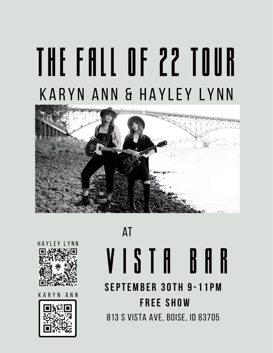 Playing in Boise Idaho tonight! At Vista Bar!