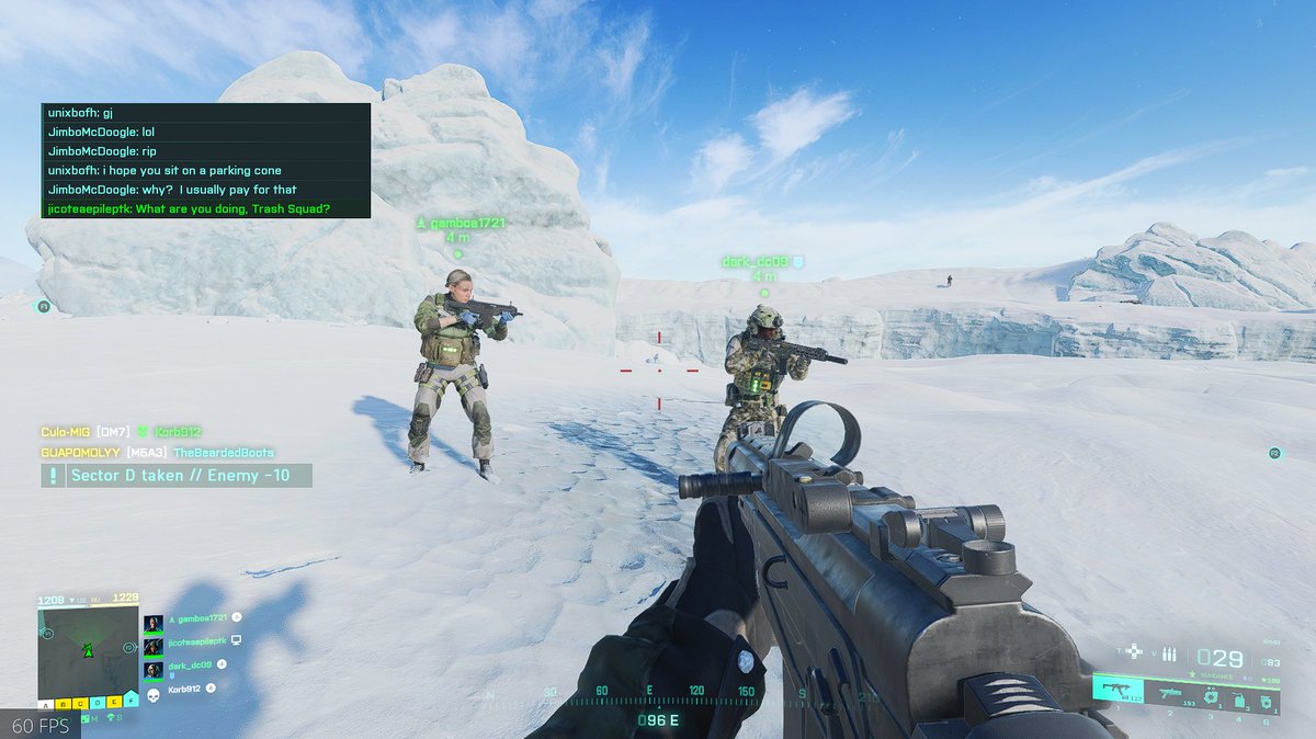 PianistaPR's tweet photo. 3 minutes into the game and my squad hasn't moved 1 inch. #GarbagePlayers #Battlefield2042 https://t.co/fgGkF4RuFc