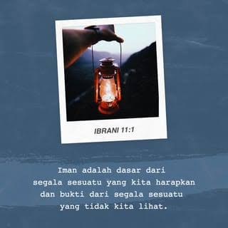Iman adl dsr pengharapan thd sesuatu yg kita percayai sdh kita miliki,bkn sesuatu yg kita pikir miliki.Kalau kita beriman, mk jwban doa &amp;  mujizat sdh kita miliki. Miliki keyakinan thd indera iman,sekuat keyakinan kita thd lima indera kita yg lain.

Selamat pagi sdr² ku
GBU😘🙏❤️