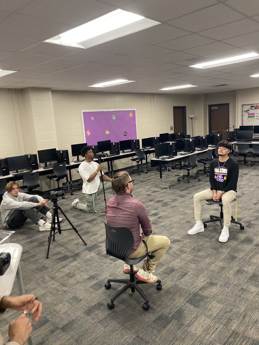 Great things happening over at @FallsStudios from @cyfallshs 
You won’t want to miss the upcoming content! 🎥 @CFISDCTE #CFISDspirit 