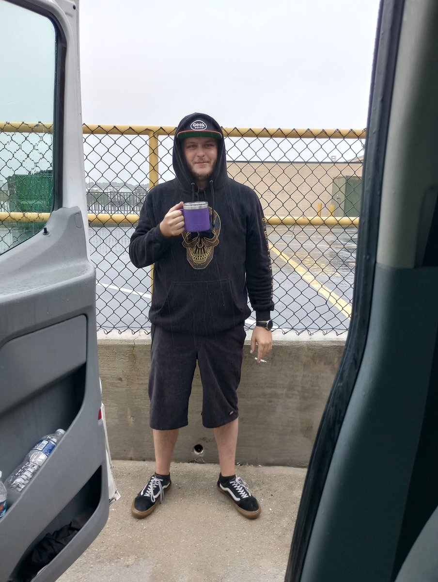 GS_DiAmUs's tweet photo. Despite the rain and weather, I was happy to work with this beautiful man, today! I love you, buddy! #NextAlbumCover @Turtleburt https://t.co/zi8Co5ufH1