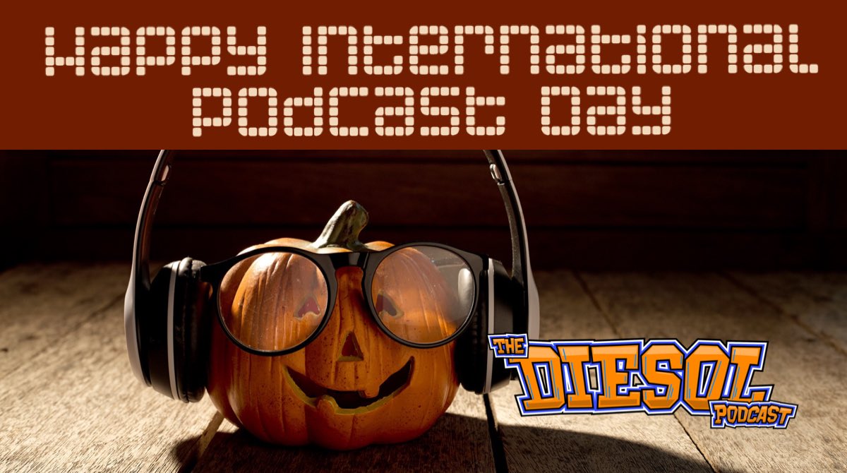 DIESOLpod's tweet photo. Happy #InternationalPodcastDay! Thanks for supporting us through the years! ๐๐ผWhat are your favorite podcasts ๐งwe should know about? Tell us! ๐ฅ๐ฅ#esl #efl #esol #enl #tesol #edtech #ells #ellchat #edupodcast #DIESOLcrew #catesol22 #catesol2022 #catesol https://t.co/Txz1gOzuPH
