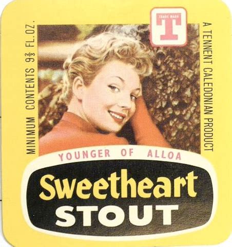 robsterowski's tweet photo. Heartbreaking news: Venetia Stevenson, the girl on the Sweetheart Stout label, has died at the age of 84 https://t.co/OjCUYQcanH