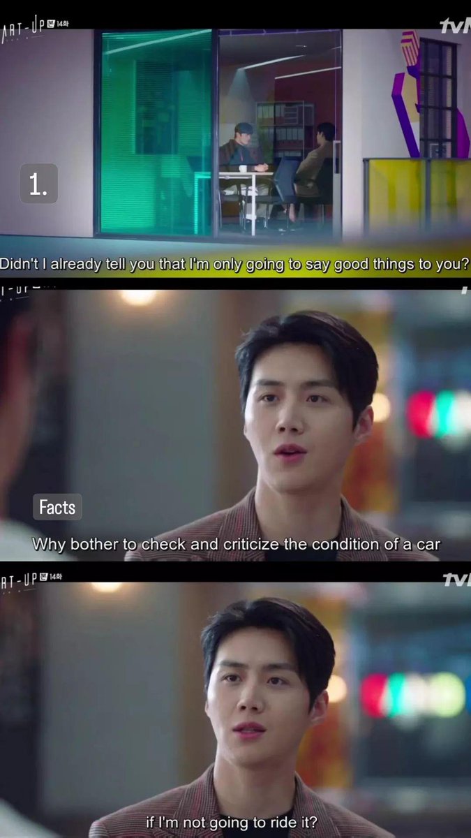 Youra004's tweet photo. His honest criticism &amp;
him thinking he is being to harsh🥹
#kdrama #StartUp
#KimSeonHo #KimDoWan https://t.co/JVfMddTVXJ