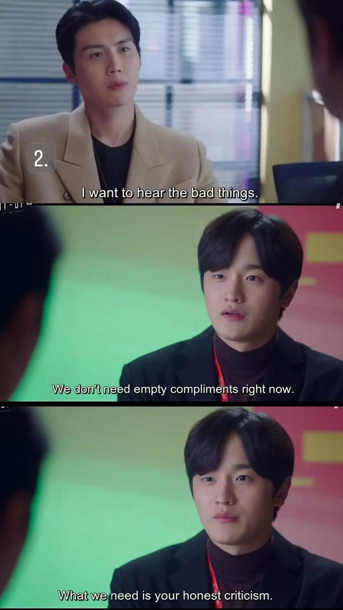 Youra004's tweet photo. His honest criticism &amp;
him thinking he is being to harsh🥹
#kdrama #StartUp
#KimSeonHo #KimDoWan https://t.co/JVfMddTVXJ