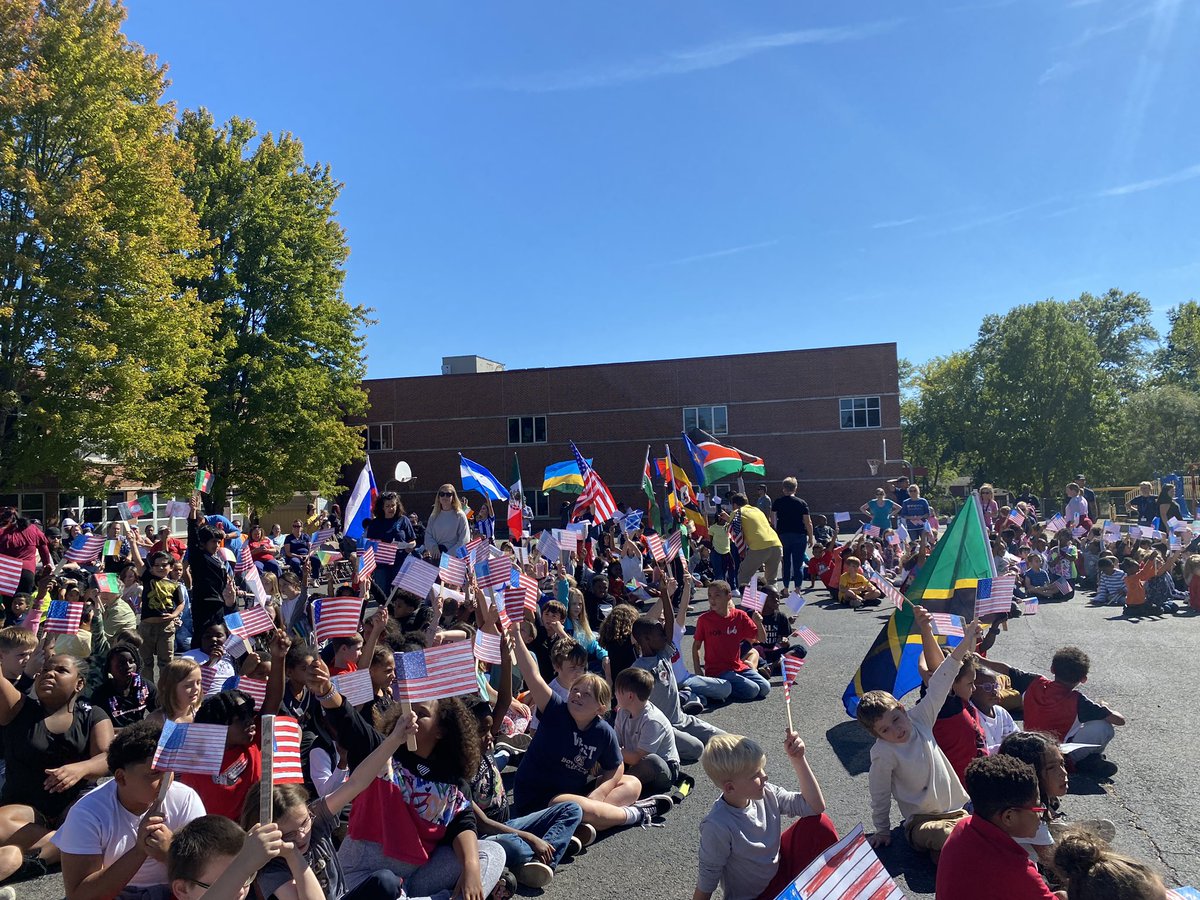 MissRiceWBE's tweet photo. Wow. What an amazing, heart warming event I know will continue and grow in years to come. Multicultural parade was a success! @WestBlvdElem https://t.co/v9f4gQbK67