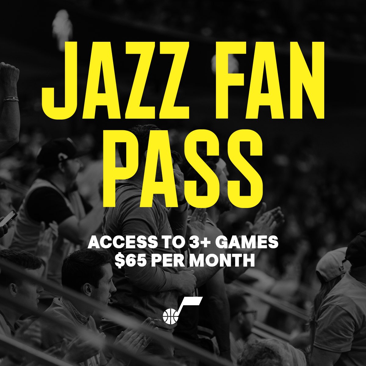 utahjazz's tweet photo. 𝚃𝙷𝚁𝙴𝙴 games, 𝙾𝙽𝙴 subscription, 𝙽𝙾 contract 🙌

Get your Jazz Fan Pass now ⤵️
https://t.co/1fZ4EZEPo0 https://t.co/4dfEKH2Za8